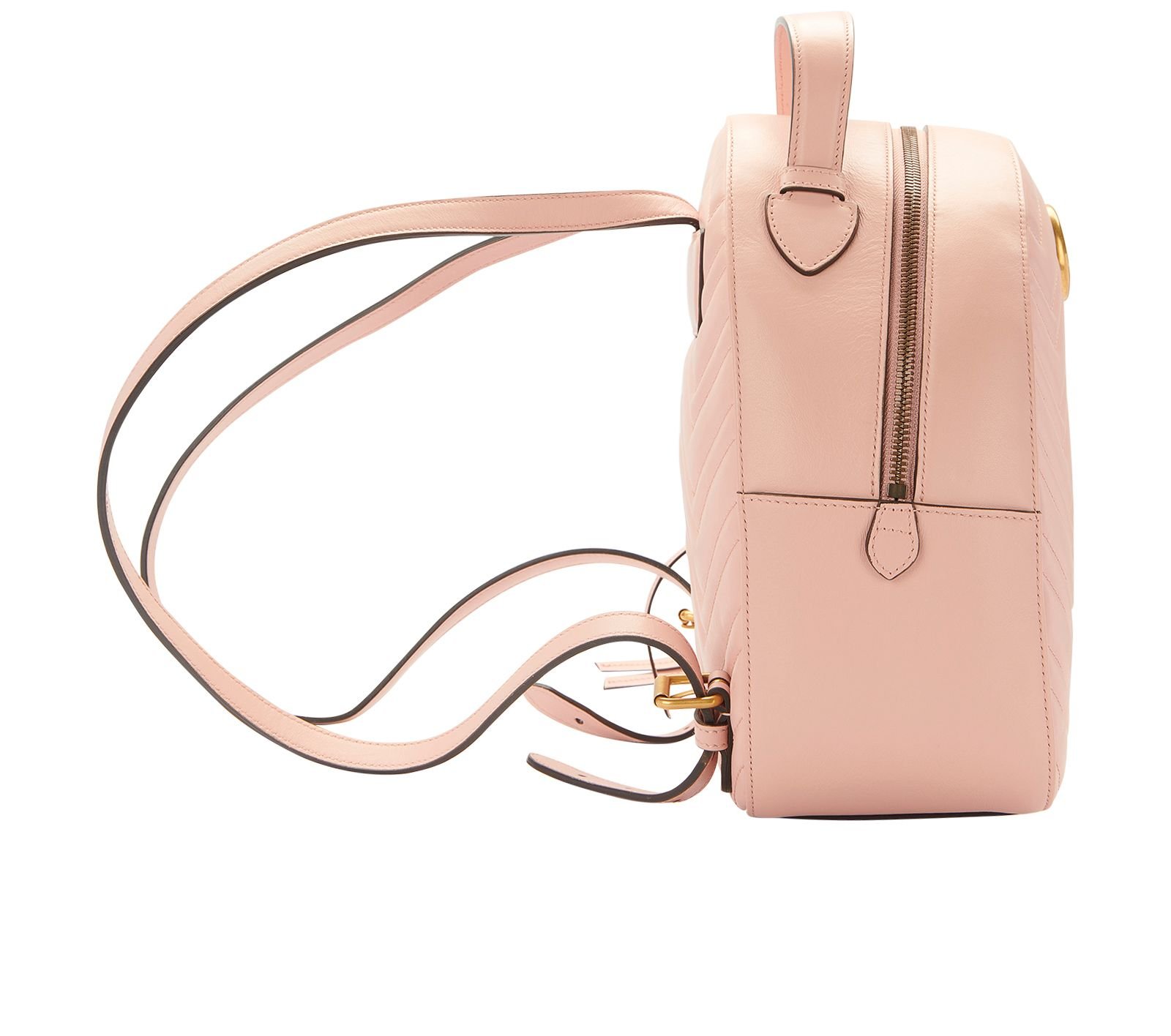 GG Marmont Backpack, &pound;850, Handbags, Pink, Leather, Side view